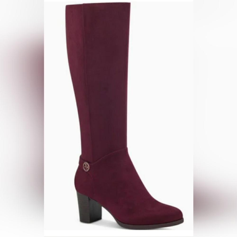 NWOB GIANNI BERNINI MEMORY FOAM KNEE HIGH BOOTS (BURGUNDY) Sz. 7.5M or 9M ..... - Picture 7 of 10